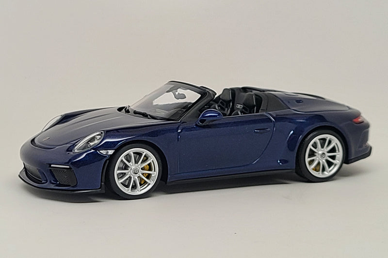 Porsche 911 Speedster (991) | 1:43 Scale Diecast Model Car by Minichamps | Iris Blue Variant