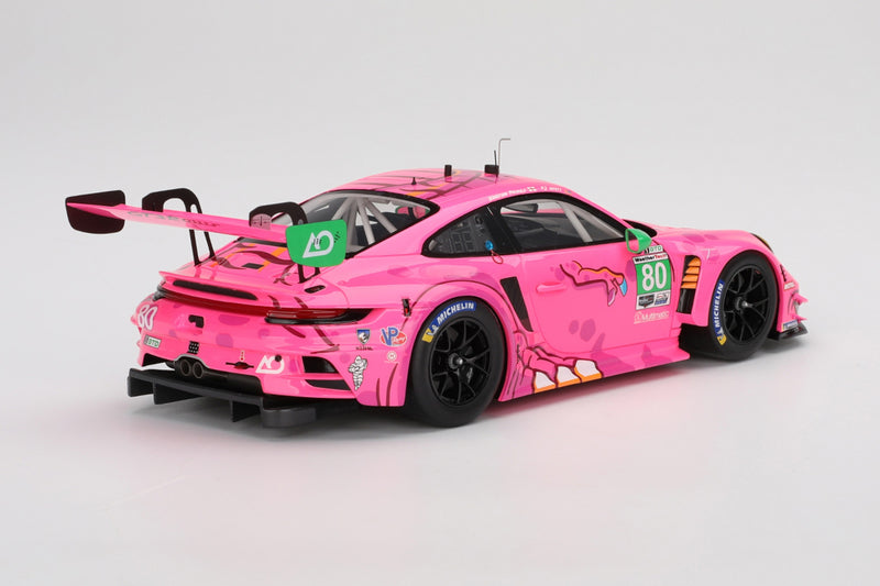 Porsche 911 GT3 R (AO Racing #80 "Roxy" 2023 IMSA VIR) | 1:18 Scale Model Car by TopSpeed | Rear Quarter