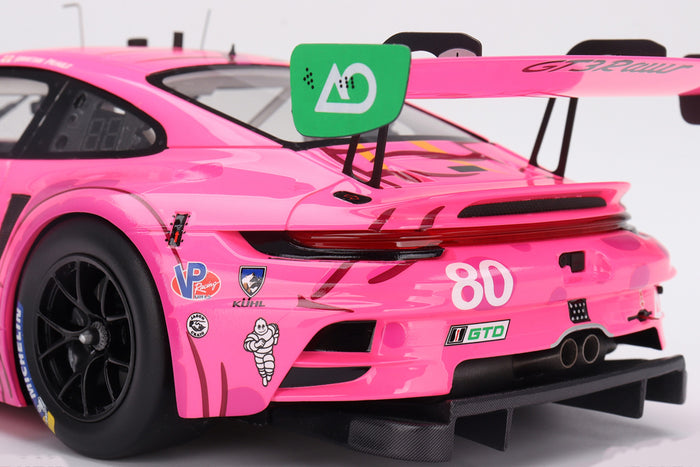Porsche 911 GT3 R (AO Racing #80 "Roxy" 2023 IMSA VIR) | 1:18 Scale Model Car by TopSpeed | Rear Detail
