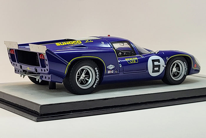 Lola T70 Mk III GT (1969 Daytona 24 Hours Winner) | 1:18 Scale Model Car by Tecnomodel | Rear Quarter
