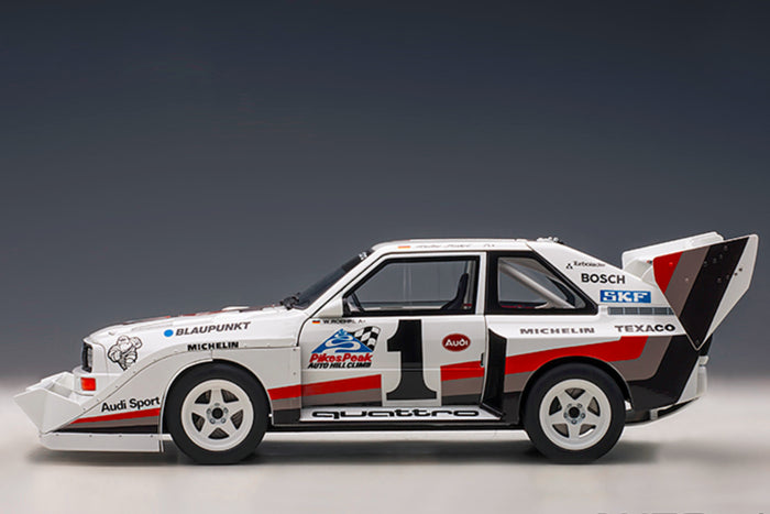 Audi Sport Quattro S1 (1987 Pikes Peak Winner) | 1:18 Scale Model Car by AUTOart | Profile