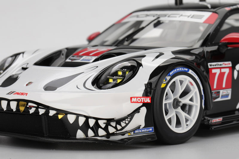 Porsche 911 GT3R (AO Racing #77 2025 Petit Le Mans) | 1:18 Scale Model Car by TopSpeed | Front Detail