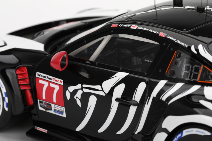 Porsche 911 GT3R (AO Racing #77 2025 Petit Le Mans) | 1:18 Scale Model Car by TopSpeed | Left Side Detail