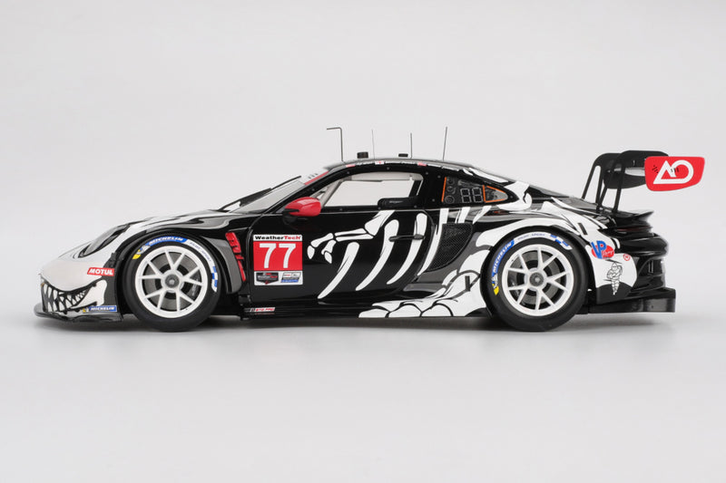Porsche 911 GT3R (AO Racing #77 2025 Petit Le Mans) | 1:18 Scale Model Car by TopSpeed | Profile View