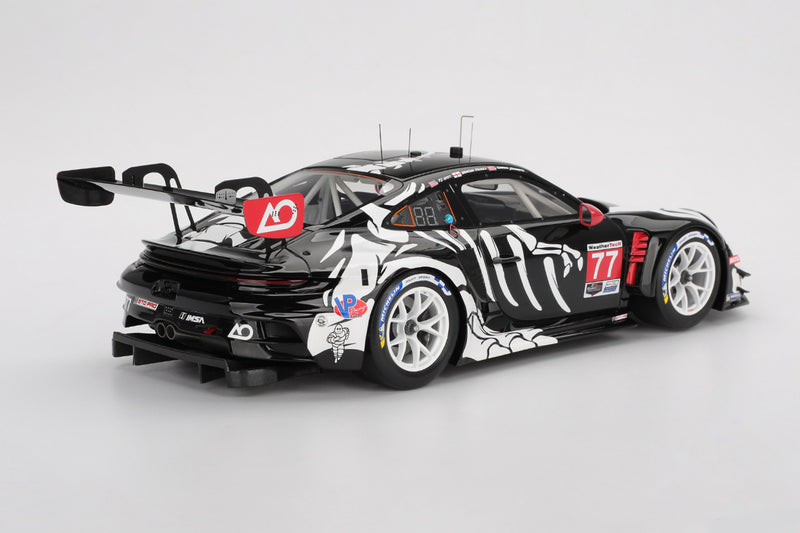 Porsche 911 GT3R (AO Racing #77 2025 Petit Le Mans) | 1:18 Scale Model Car by TopSpeed | Rear Quarter