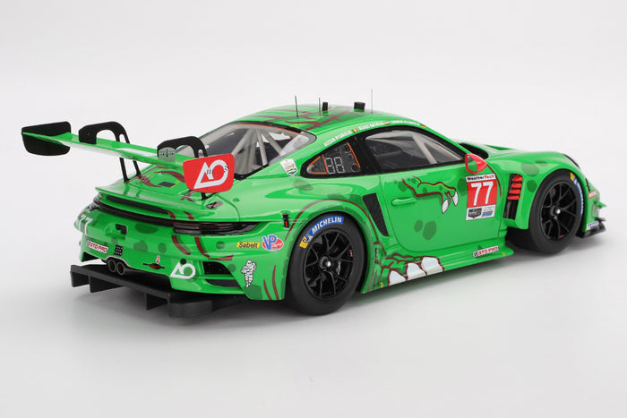 1:18 Scale Porsche 911 GT3 R (AO Racing #77 - 2025 Daytona 24 Hours) by TopSpeed | Rear Quarter