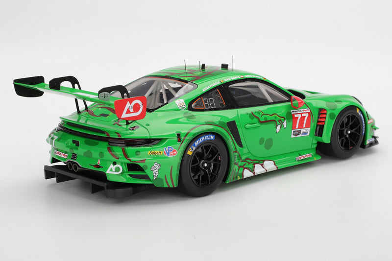 1:18 Scale Porsche 911 GT3 R (AO Racing #77 - 2025 Daytona 24 Hours) by TopSpeed | Rear Quarter