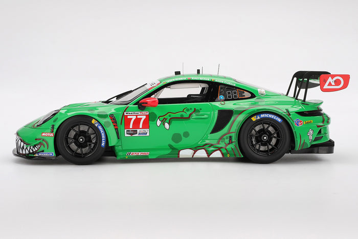 1:18 Scale Porsche 911 GT3 R (AO Racing #77 - 2025 Daytona 24 Hours) by TopSpeed | Side View