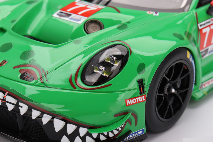1:18 Scale Porsche 911 GT3 R (AO Racing #77 - 2025 Daytona 24 Hours) by TopSpeed | Front Detail