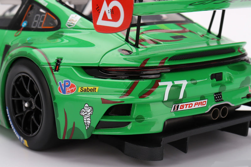 1:18 Scale Porsche 911 GT3 R (AO Racing #77 - 2025 Daytona 24 Hours) by TopSpeed | Rear Detail
