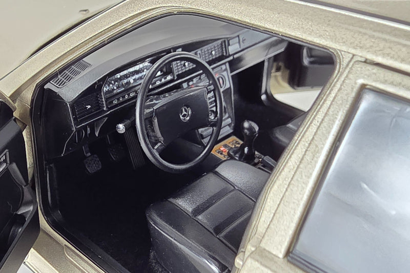 Mercedes-Benz 190E 2.3-16 | 1:18 Scale Diecast Model Car by Norev | Driver Side Interior Detail
