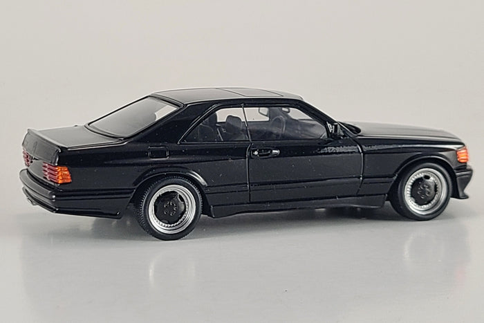 Mercedes-Benz 560SEC AMG Widebody | 1:43 Scale Model Car by Schuco | Rear Quarter
