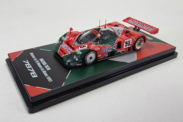 1:64 scale model Mazda 787B (1991 Le Mans Winner) by INNO64 | Display Base