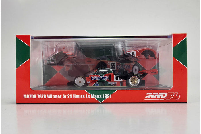 1:64 scale model Mazda 787B (1991 Le Mans Winner) by INNO64 | Original Packaging
