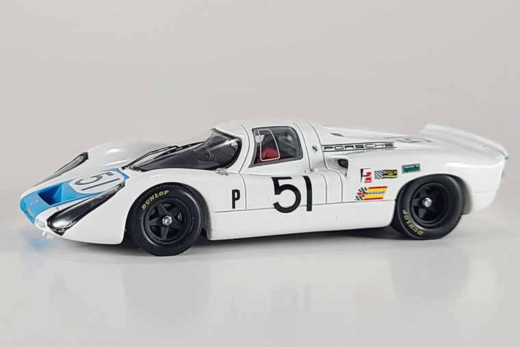 Porsche 907 (2nd Place, 1968 Sebring 12 Hours) - 1:43 Scale Model Car by Spark