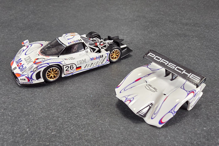 1:64 Scale Model Porsche 911 GT1 LM (1998 Le Mans Winner) by Trends Hobby | Opening Parts