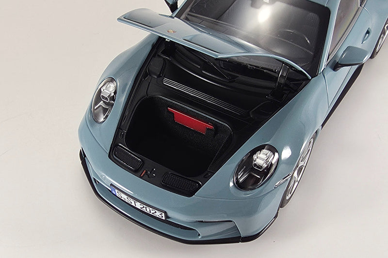 Porsche 911 S/T (2023) | 1:18 Scale Diecast Model Car by Norev | Frunk Detail