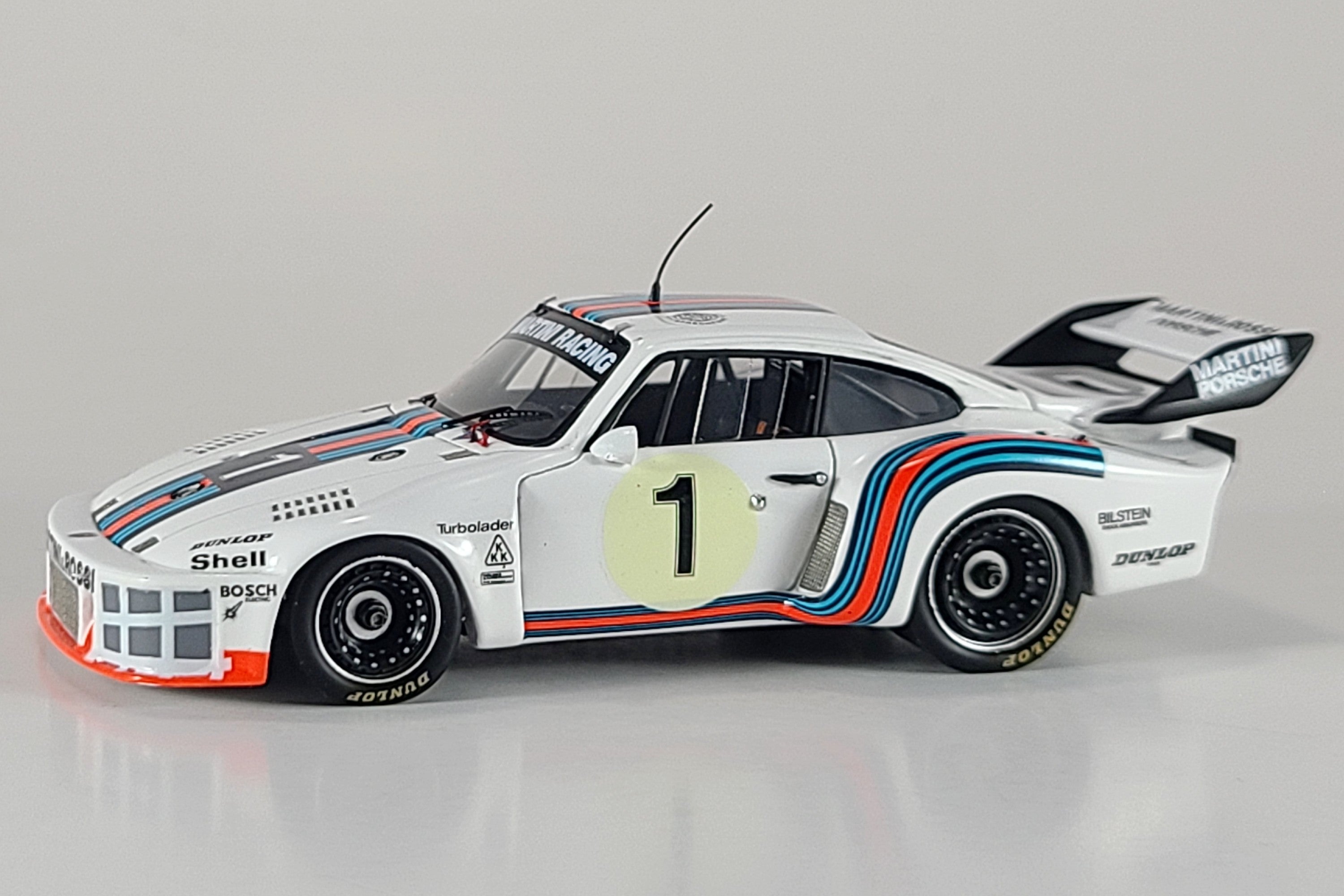 Porsche 935 (1977 Daytona 24 Hours) | 1:43 Scale Model Car by Spark | Front Quarter