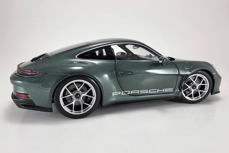 1:18 Scale Model Porsche 911 S/T | Malachite Green | Norev | Rear Quarter