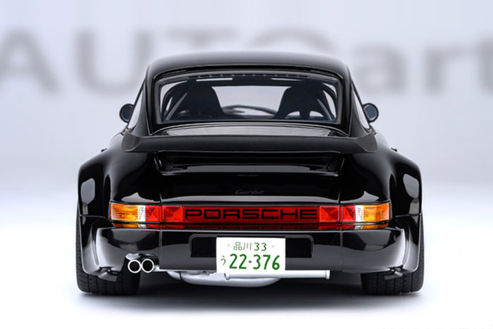 1:18 Scale Porsche 930 Turbo "Blackbird" (Wangan Midnight Comic Version #1) by AUTOart | Rear View