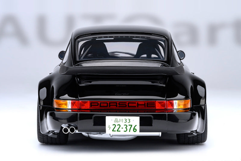 1:18 Scale Porsche 930 Turbo "Blackbird" (Wangan Midnight Comic Version #1) by AUTOart | Rear View