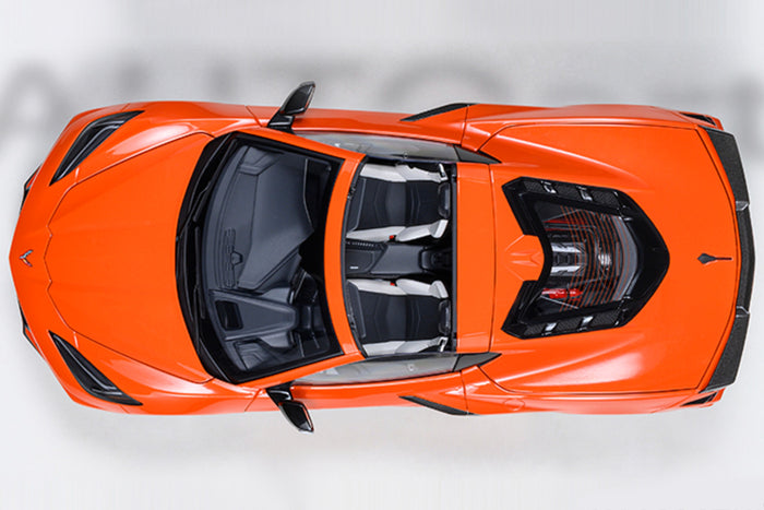 1:18 Scale Chevrolet Corvette Stingray Z51 (C8) by AUTOart | Overhead View
