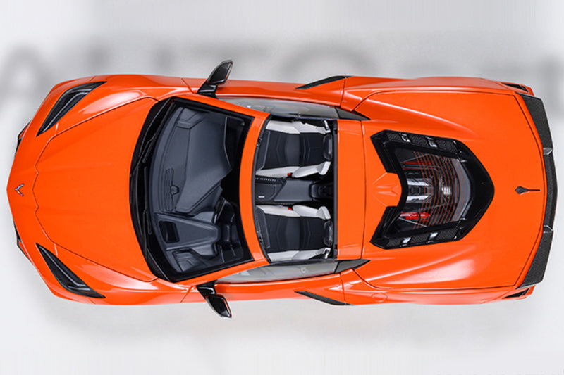1:18 Scale Chevrolet Corvette Stingray Z51 (C8) by AUTOart | Overhead View
