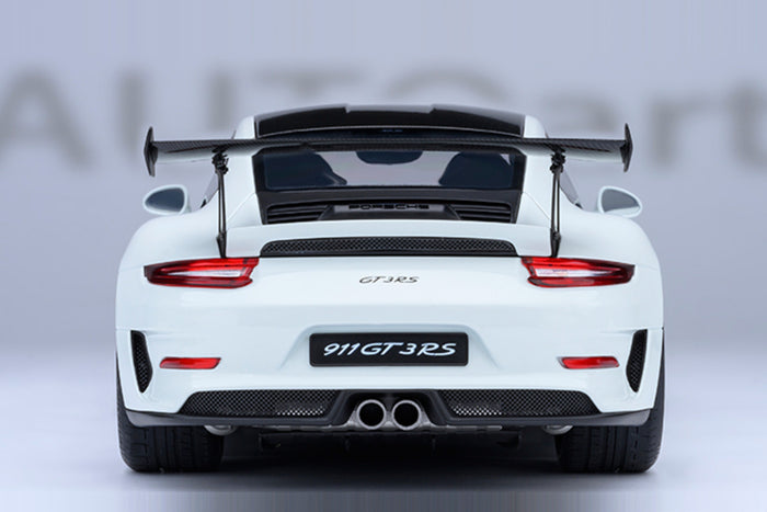 1:18 Scale Porsche 911 GT3 RS Weissach Package by AUTOart | Rear View