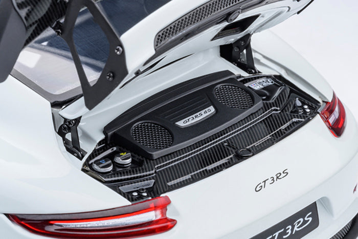 1:18 Scale Porsche 911 GT3 RS Weissach Package by AUTOart | Engine Compartment Detail
