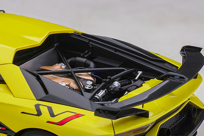 1:18 Scale Lamborghini Aventador SVJ by AUTOart | Engine Detail