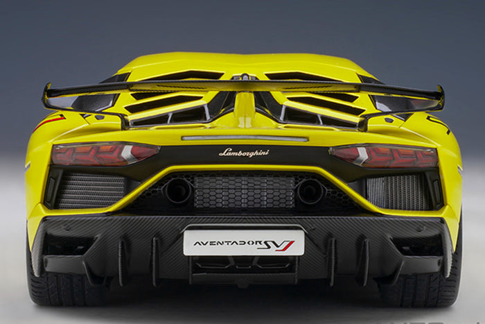 1:18 Scale Lamborghini Aventador SVJ by AUTOart | Rear View