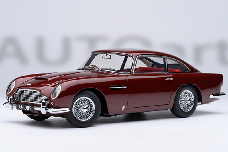 Aston Martin DB5 | 1:18 Scale Model Car by AUTOart | Dubonnet Rosso Red Variant