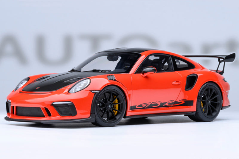 1:18 Scale Porsche 911 GT3 RS Weissach Package by AUTOart | Lava Orange Variant