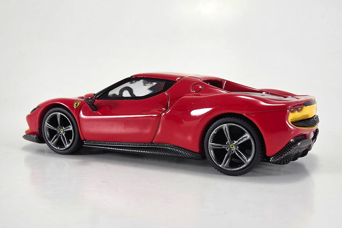 1:64 scale diecast Ferrari 296 GTB by BBR | Left Rear Quarter