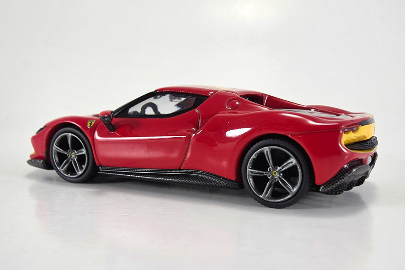 1:64 scale diecast Ferrari 296 GTB by BBR | Left Rear Quarter