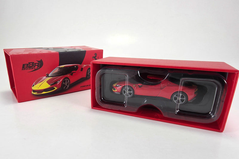 1:64 scale diecast Ferrari 296 GTB by BBR | Original packaging
