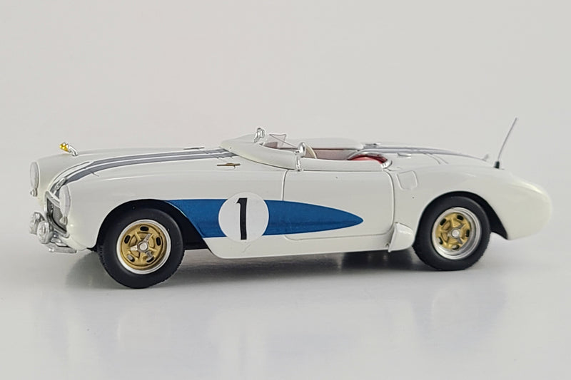 Chevrolet Corvette C1 (1956 Sebring 12 Hours) | 1:43 Scale Model Car by Spark | Front Quarter