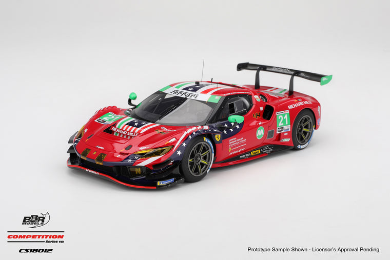 Ferrari 296 GT3 (AF Corse #21 - 2025 Daytona 24 Hours) - 1:18 Scale Model Car by BBR