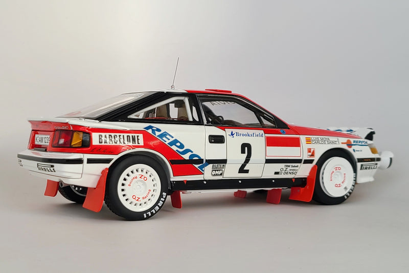 Toyota Celica GT-Four (ST165) 1991 Monte Carlo Rally Winner | 1:18 Scale Diecast Model Car by Kyosho | Rear Quarter
