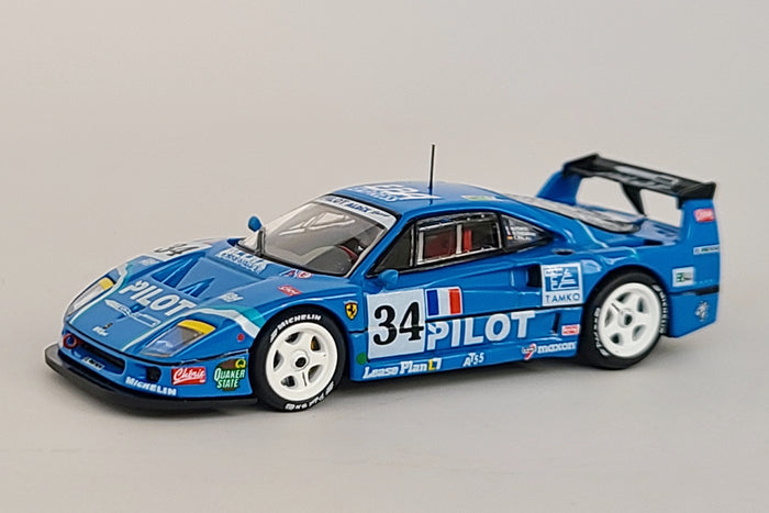 Ferrari F40 LM (1995 24 Hours of Le Mans) | 1:64 Scale Premium Diecast Model Car by Tarmac Works | Front Quarter