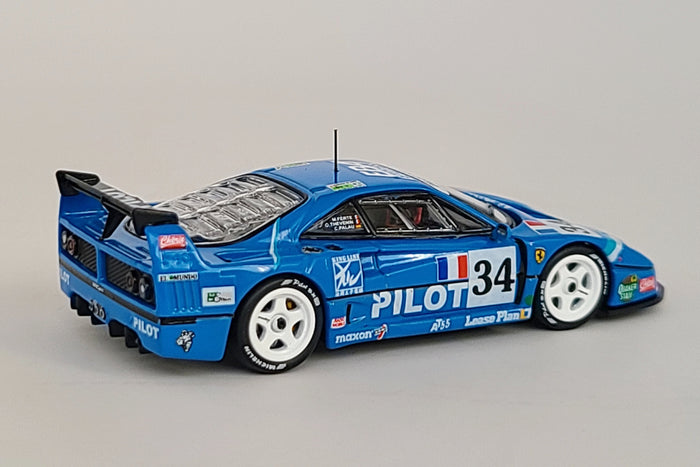 Ferrari F40 LM (1995 24 Hours of Le Mans) | 1:64 Scale Premium Diecast Model Car by Tarmac Works | Rear Quarter