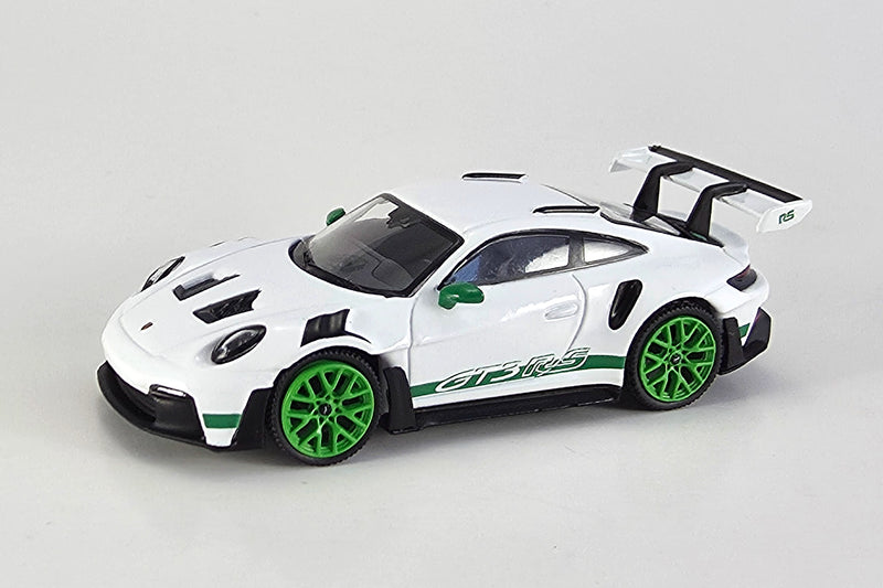 Porsche 911 GT3 RS (Tribute to Carrera RS Package) | 1:64 Scale Diecast Model Car by Mini GT | Front Quarter
