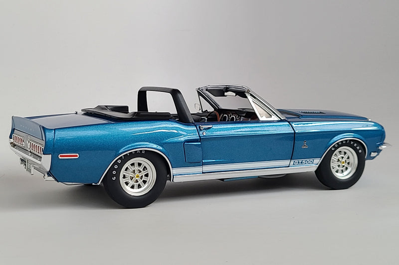 Shelby GT500 Convertible (1968) | 1:18 Scale Diecast Model Car by Acme Trading Company | Rear Quarter