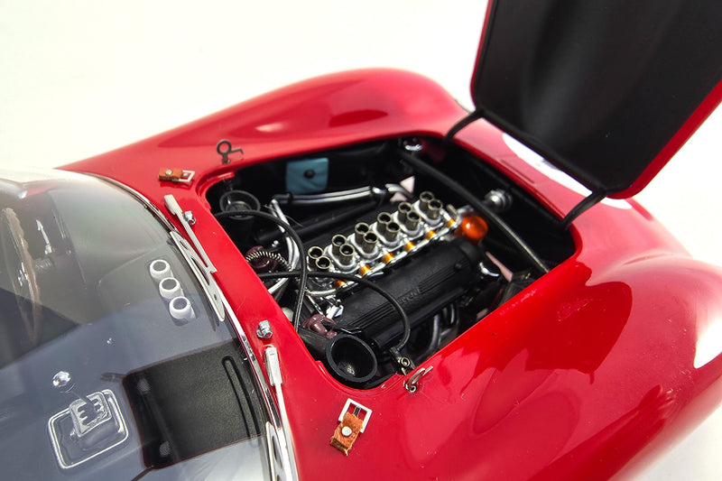 1:18 scale diecast Ferrari 250 GTO (1962 1000km Paris Winner) by Kyosho | Engine Detail