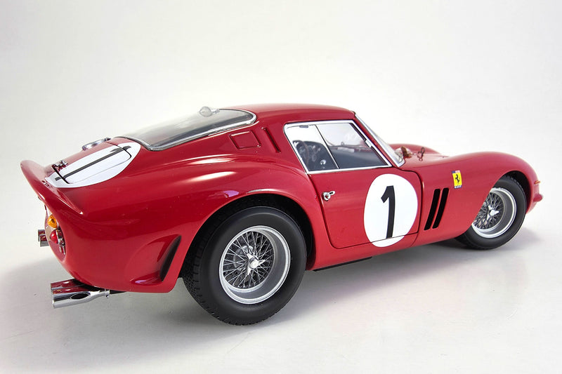 1:18 scale diecast Ferrari 250 GTO (1962 1000km Paris Winner) by Kyosho | Right Rear Quarter