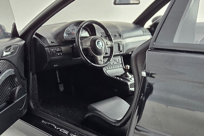BMW M3 CSL (E46) | 1:18 Scale Diecast Model Car by Norev | Left Interior
