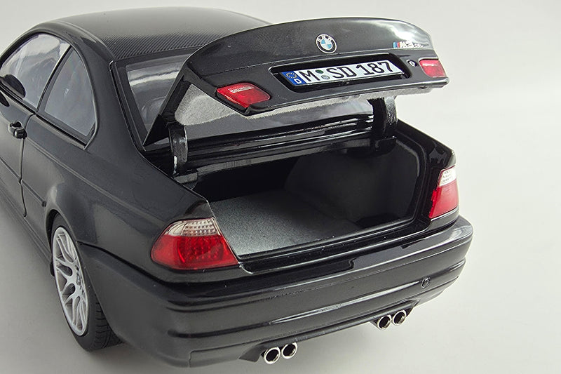 BMW M3 CSL (E46) | 1:18 Scale Diecast Model Car by Norev | Trunk Detail