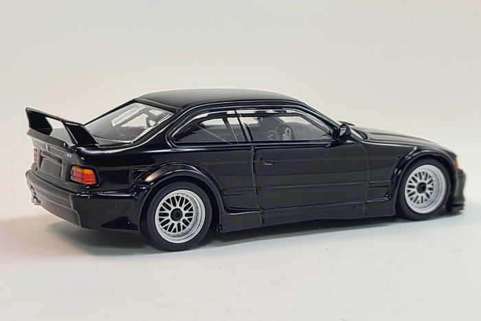 BMW M3 GTR (E36) | 1:43 Scale Diecast Model Car by Maxichamps | Black | Rear Quarter