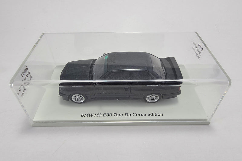 1:43-scale BMW M3 Tour de Corse (E30) by Spark Models | Acrylic Case