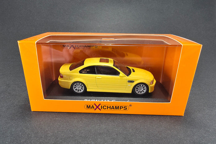 1:43 scale diecast BMW M3 (E46) by Maxichamps | Original package